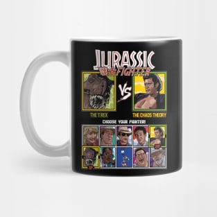 Jurassic Park Fighter - T.Rex vs Ian Malcolm Mug